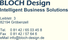 BLOCH Design - Intelligent Business Solutions